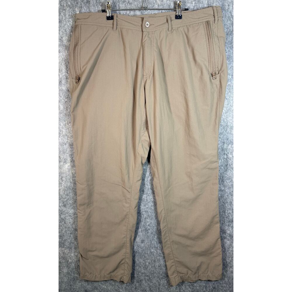Clothing Arts Mens P Cubed Pick-Pocket Proof Travel Pants Light Tan 38x30